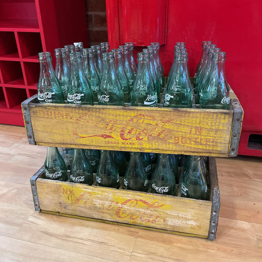 1950's Coke Machine with Bottles UNIQUE FINDS
