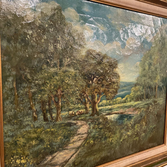 J.W Lawler Impressionist Oil Painting