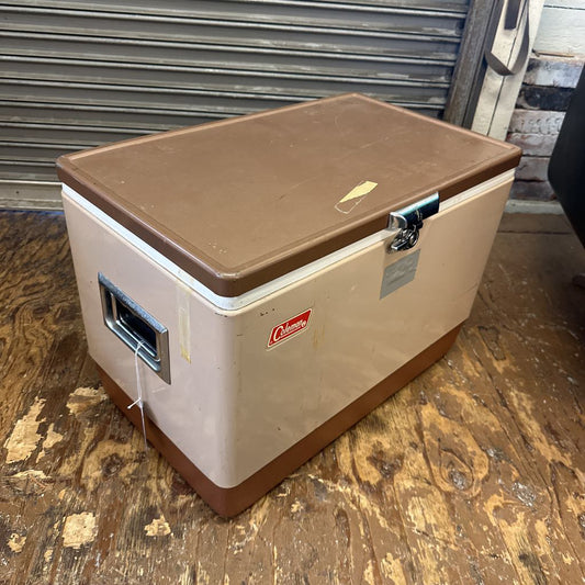 Vintage Tan Coleman Cooler UNIQUE FINDS