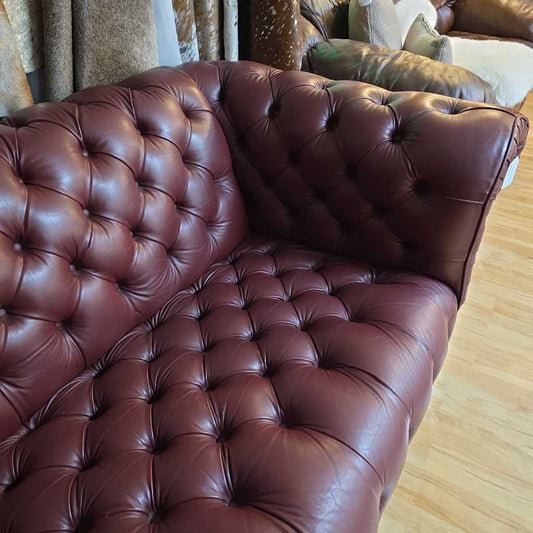 Merlot Chesterfield Loveseat