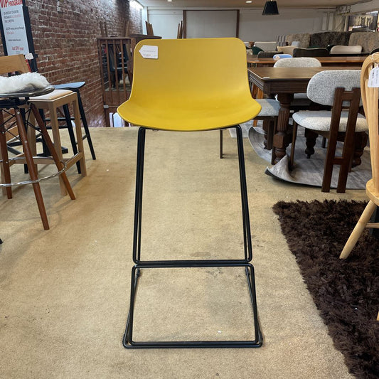 Mustard Acrylic Barstool