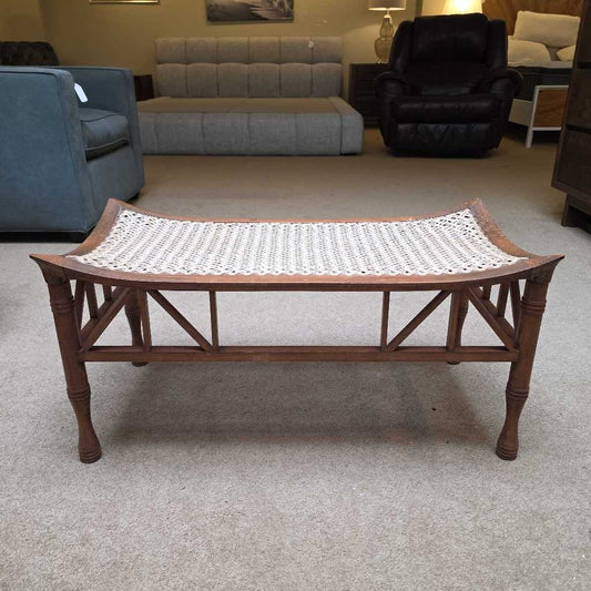 Egyptian King Tut Woven Flared Corner Bench