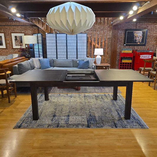 Black Metro Extendable Dining Table