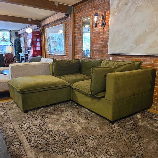 EdloeFinch Velvet Modualr Sectional