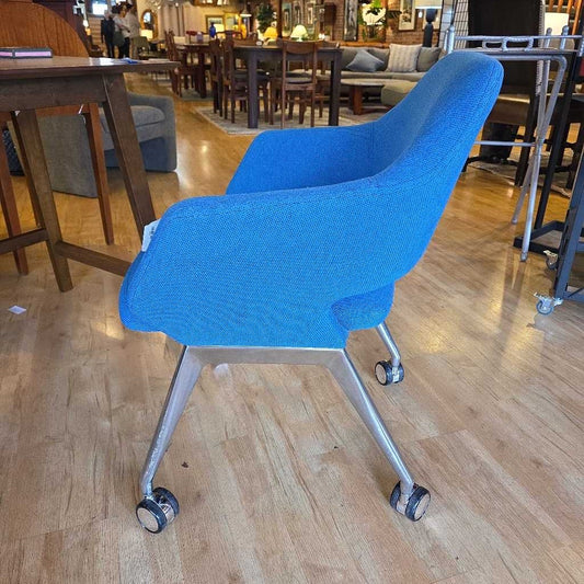 Flirt Smurt Blue Rolling Office Chair