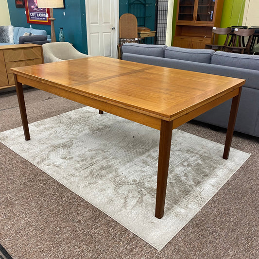 Vintage Danish Teak Draw Leaf Dining Set