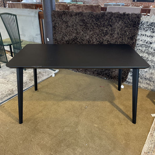 Black Rectangular Dining Table AS IS C DINING TABLES