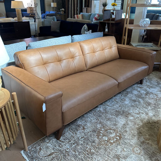 Odense Chocolate Leather Sofa U SOFAS