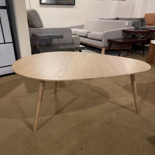 Oak Teardrop Coffee Table