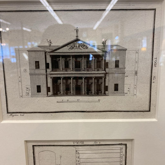 Architectural Etching Repro Print #1