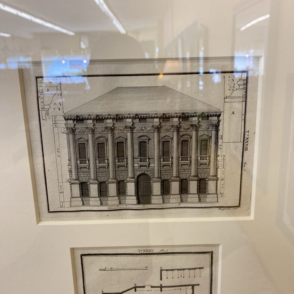 Architectural Etching Repro Print #3