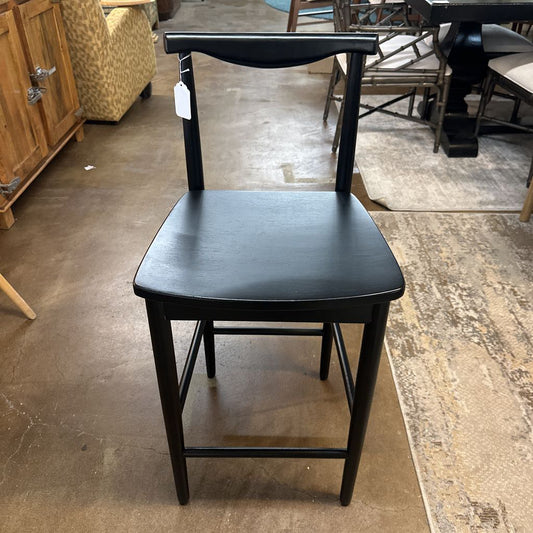 Black Pottery Barn Modern Counter Stool