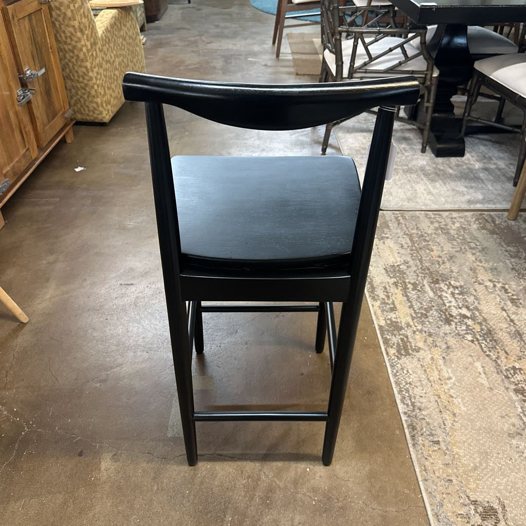 Black Pottery Barn Modern Counter Stool C STOOLS