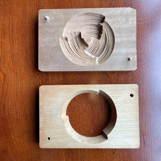 Vint. Japanese Food/Sweets Mold Swirl