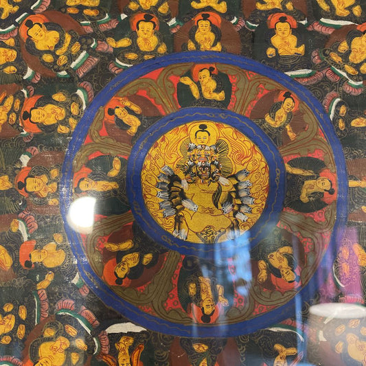 Framed Buddhist Thanka