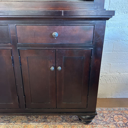 RH Solid Wood Two Piece Hutch (AS IS)