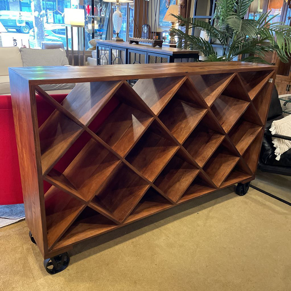 Roca Bookcase with Wheels
