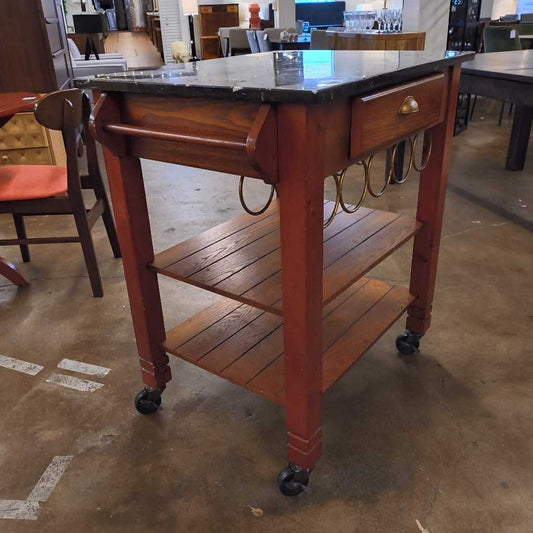 Stone Top Bar Cart C BAR CARTS