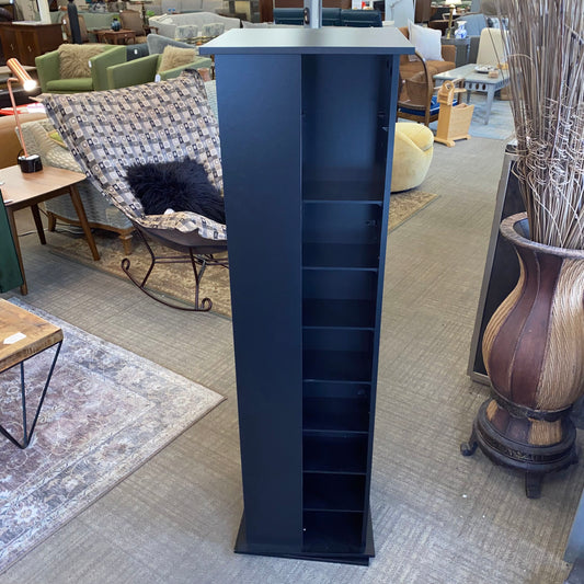 Black Swivel Media Tower