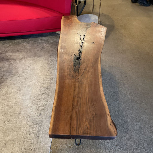 Walnut Reclaimed Live Edge Coffee Table