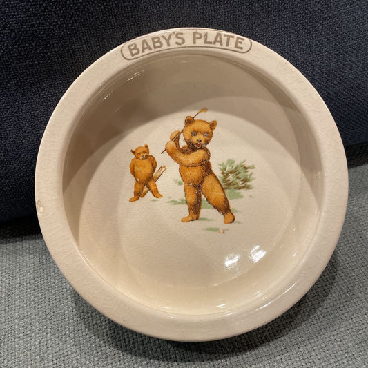 Golfing Bears Baby's Plate