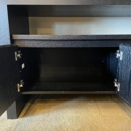 Black Modern 6 Door Sideboard