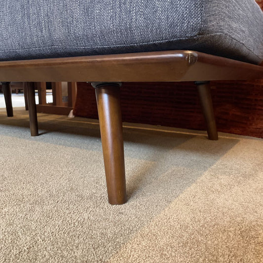 Grey Tufted Chaise Lounge