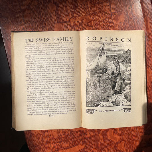 1909 Copy Swiss Family Robinson Book