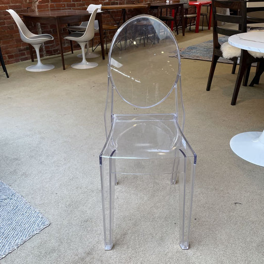 Clear Plastic Round Back Dining Chair