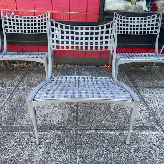 Brown Jordan Outdoor Metal Lattice Lounge Chair OUTDOOR