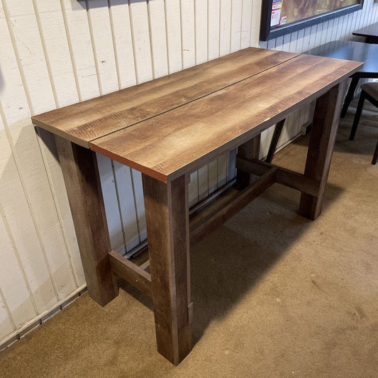 Faux Wood Farmhouse Style Bar Table