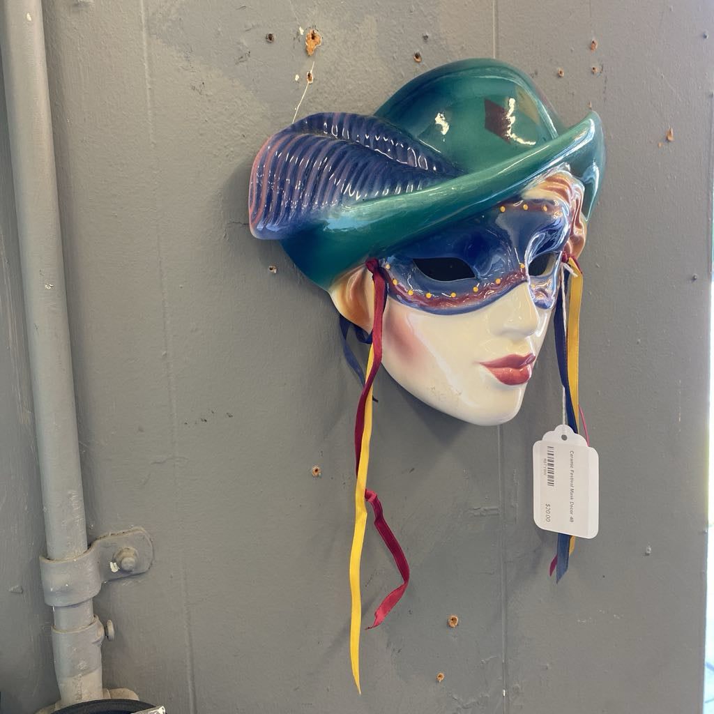 Ceramic Festival Mask Decor
