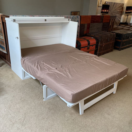 White Cabinet Front Full Size Murphy Bed C BED FRAMES