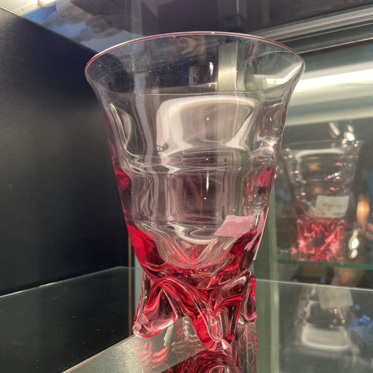 Tiffin Fransiscan Wisteria Pink Glass Vase UNIQUE FINDS