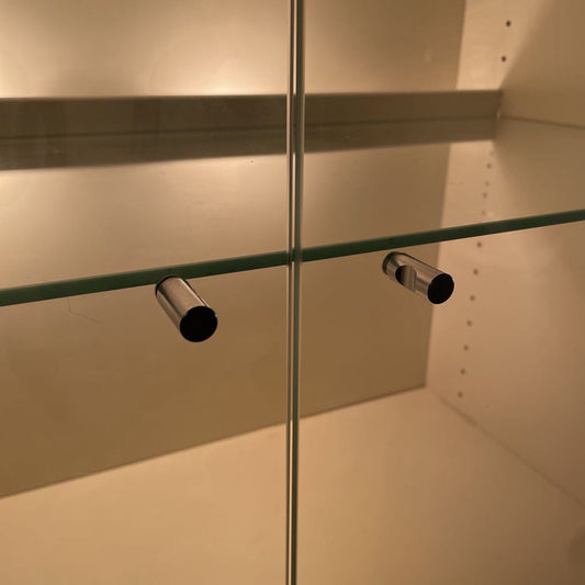 White Modern Glass Door Display Cabinet