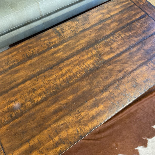 POTTERY BARN Two Drawer Coffee Table