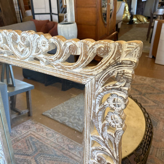 Ornate Cutout Rustic Frame Mirror
