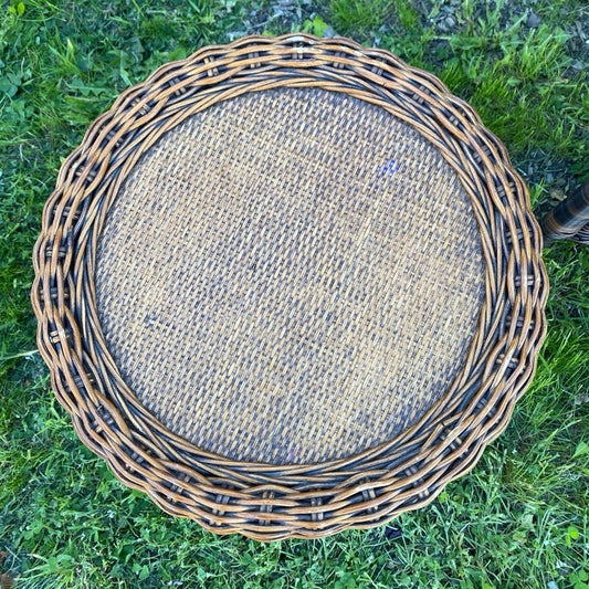 Rattan Round Side Table