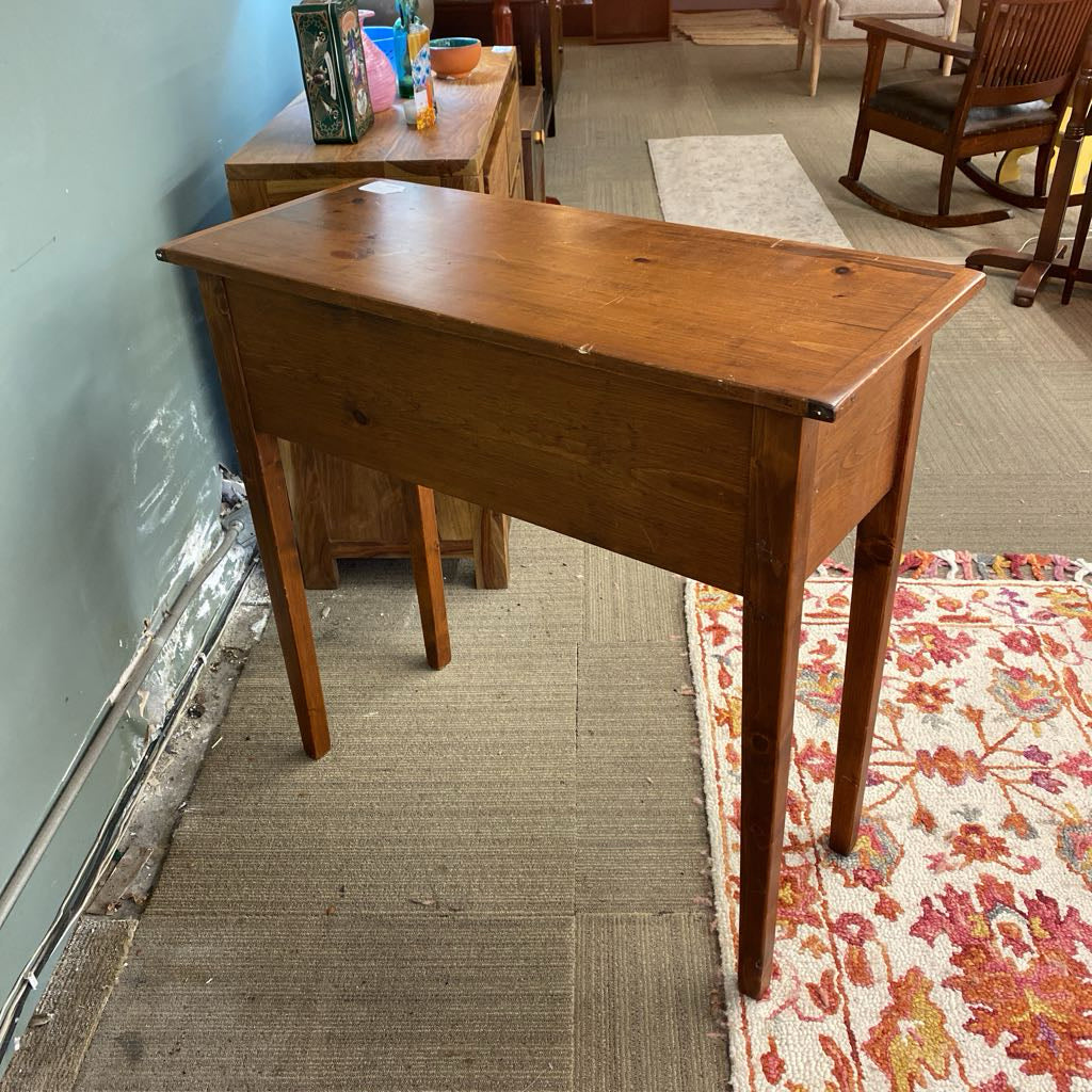 Wood Entry Table w/Drawer (AS IS)
