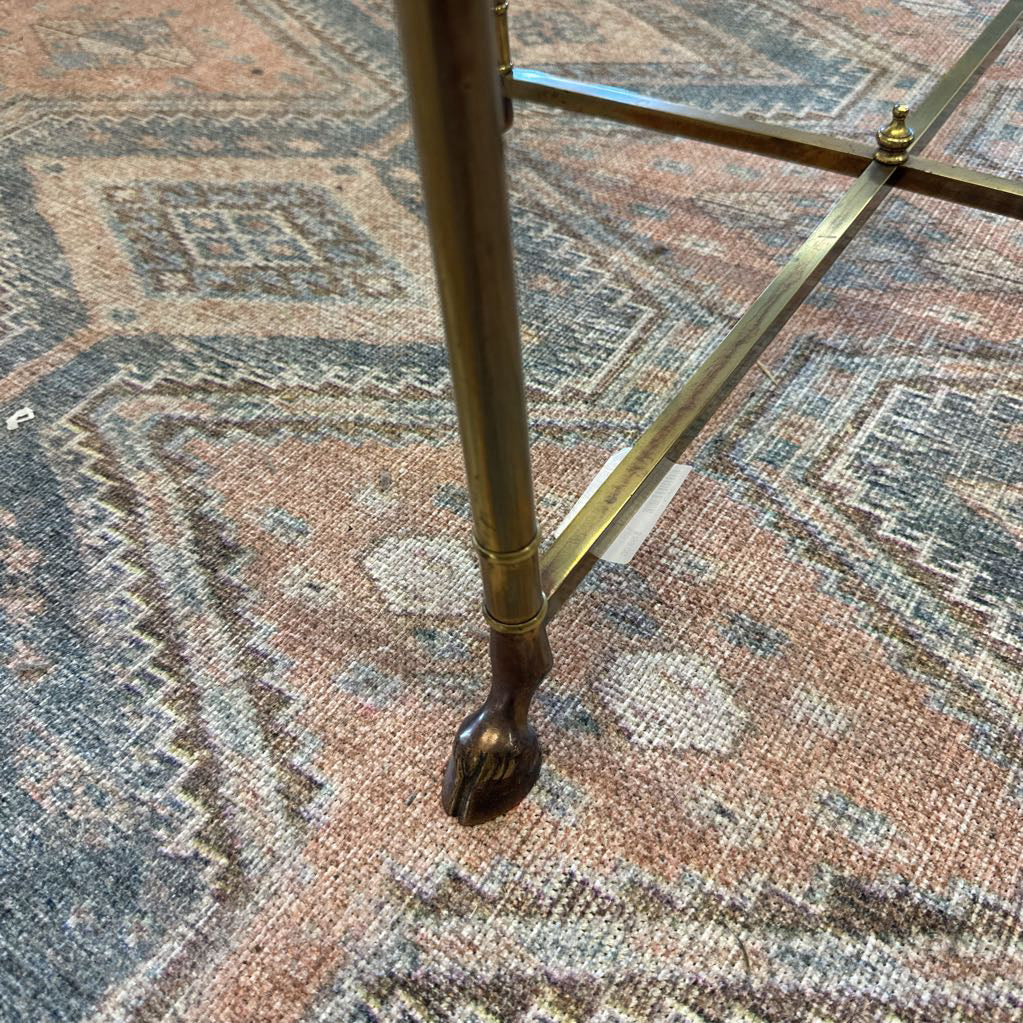 Brass Hoofed Coffee Table