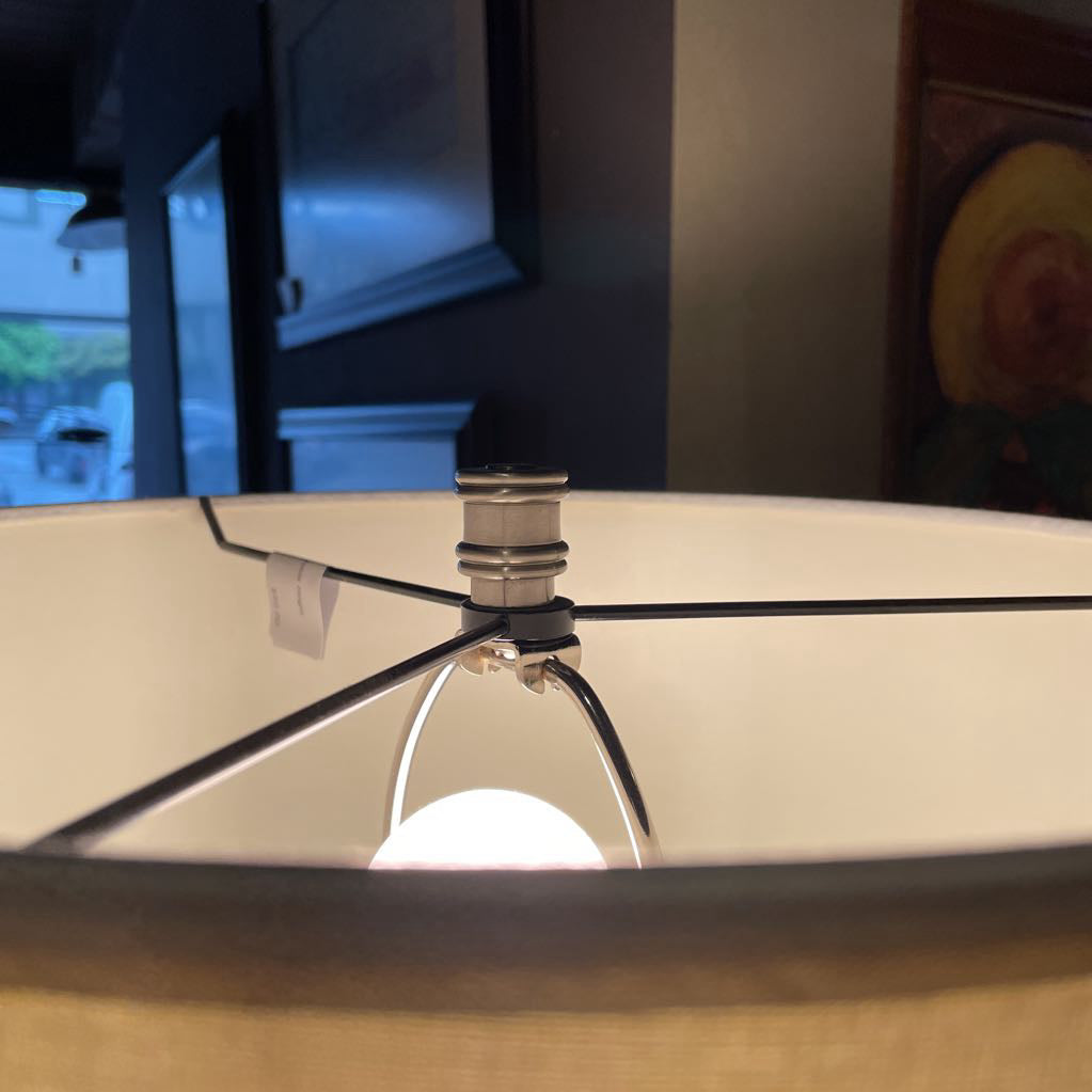 Silver Base Adjustable Height Table Lamp LAMPS