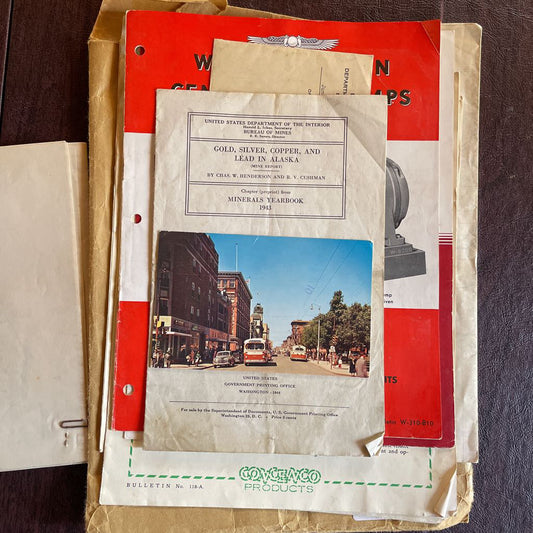 Envelope of Vintage Mining Ephemera UNIQUE FINDS