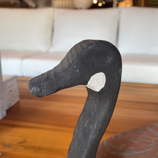 Hand-Painted Rustic Goose Decoy