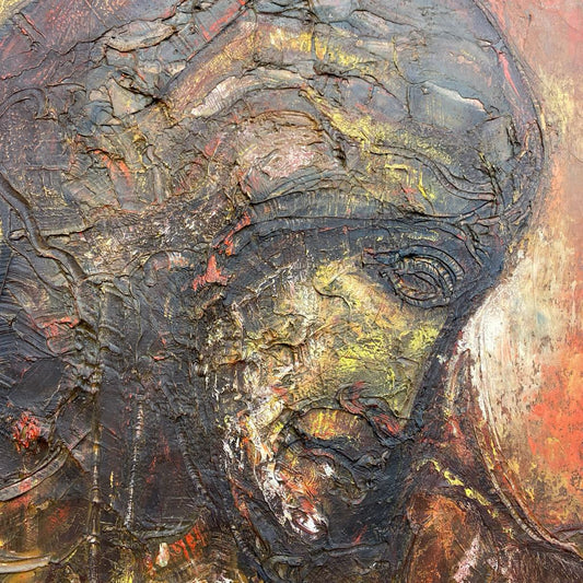 PROBST 1953 "JEWISH QUEEN" Impressionistic Painting (AS IS) ART