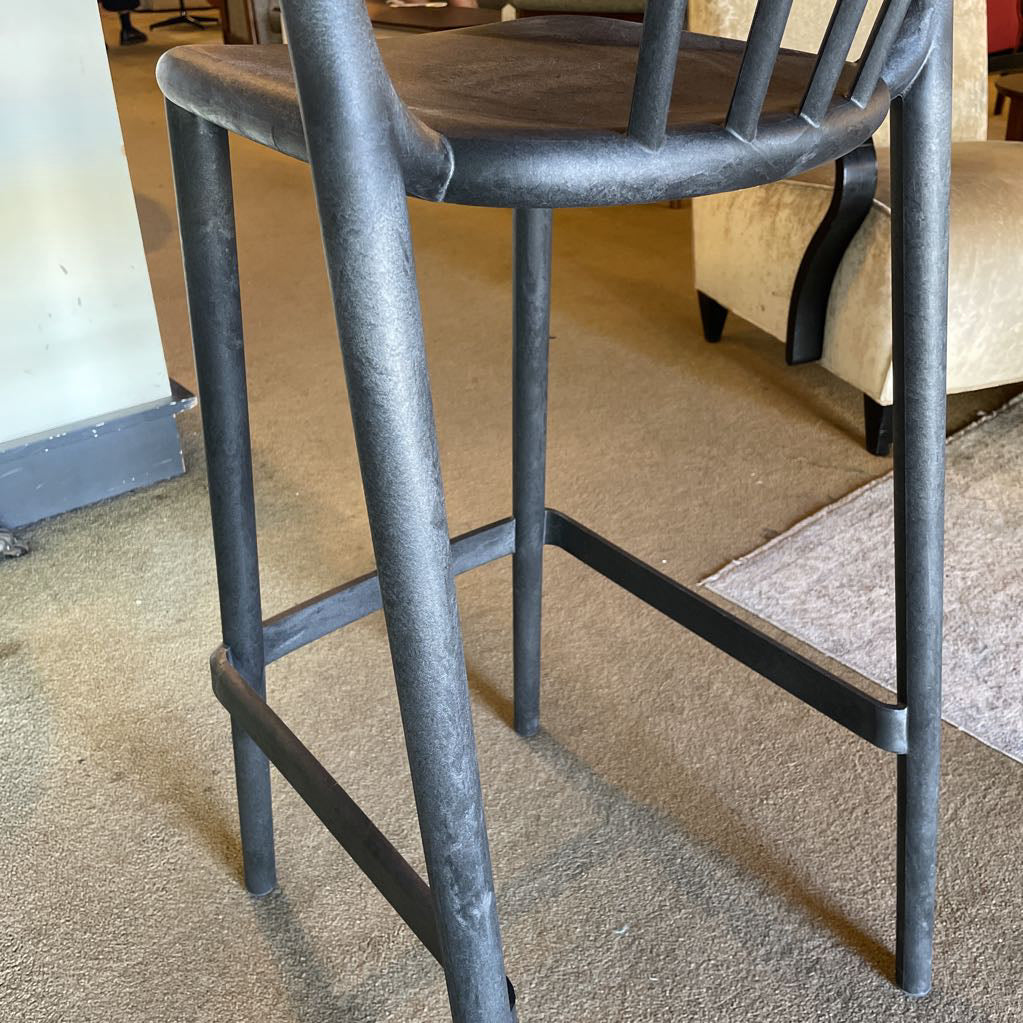 Resol Black Molded Eco Plastic Stool C STOOLS