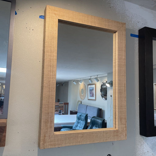 West Elm Burlap Framed Mirror C MIRRORS