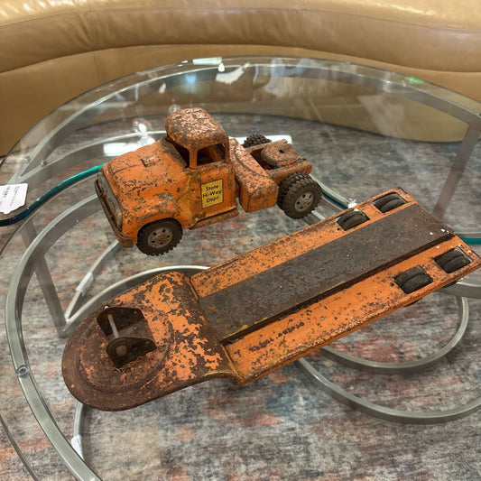 State Hi-Way Dept Truck W/ Lowboy Trailer SMALLS
