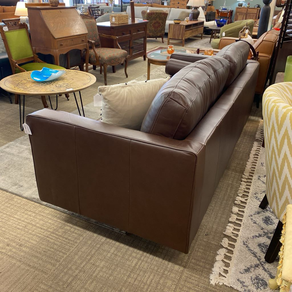 Malmo Mocha Leather Sofa