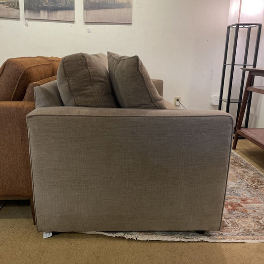 R&B Tan Fabric 2 Seat Sofa w/ Pillows U SOFAS