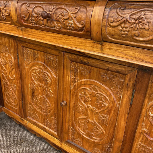 Carved Barley Twist Buffet C SIDEBOARDS